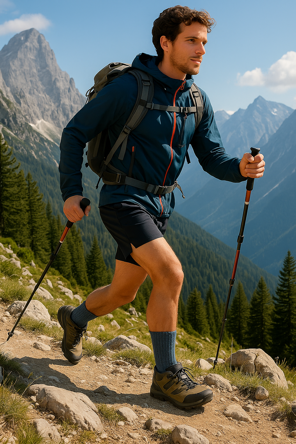 5 Pairs Men’s Merino Wool Crew Socks